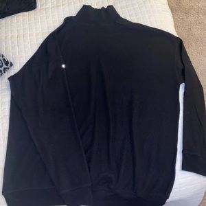 Also yoga mock neck sweater black